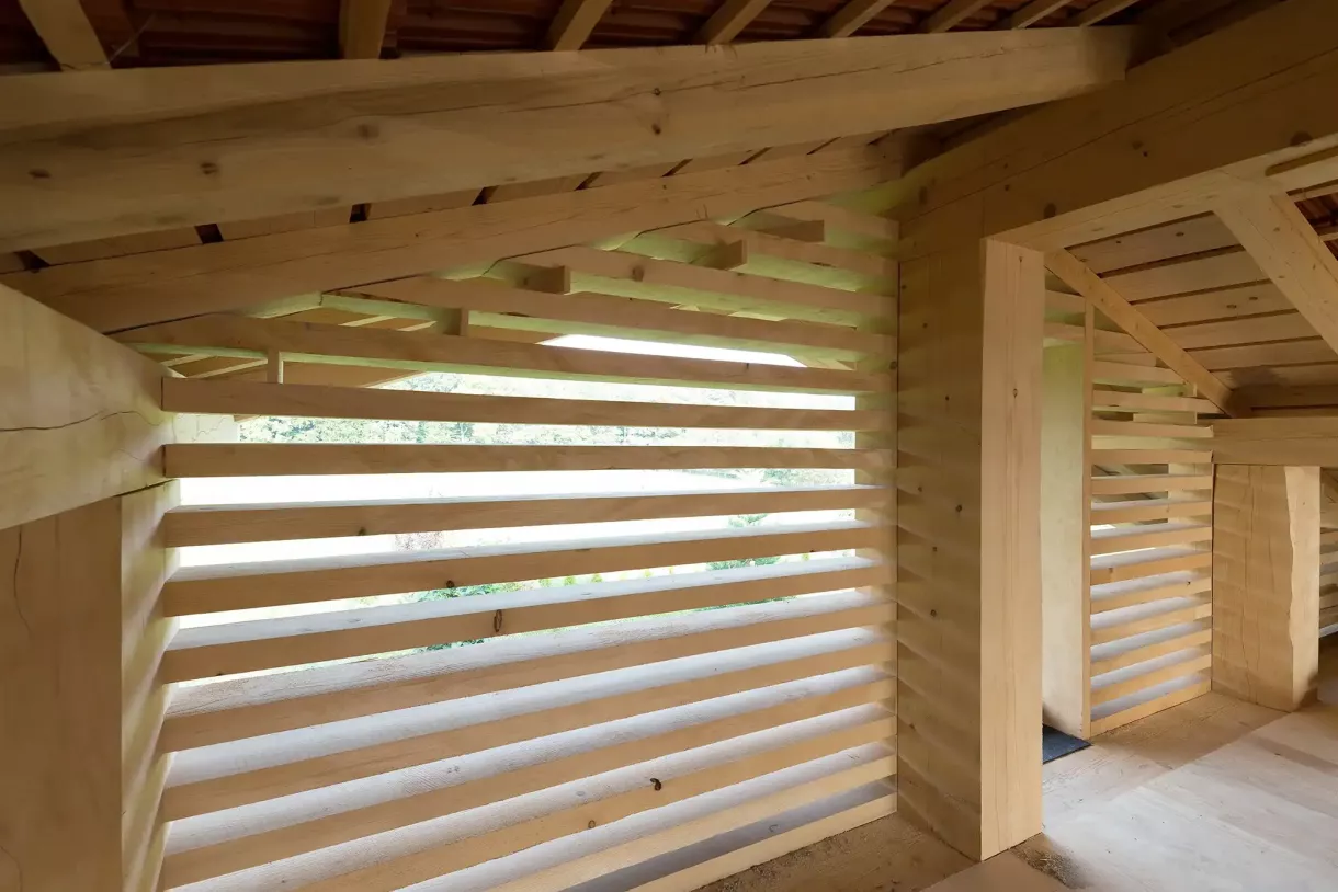 Duffner blockbau holzhaus mit naturkeller bayern © helmuth scham 197