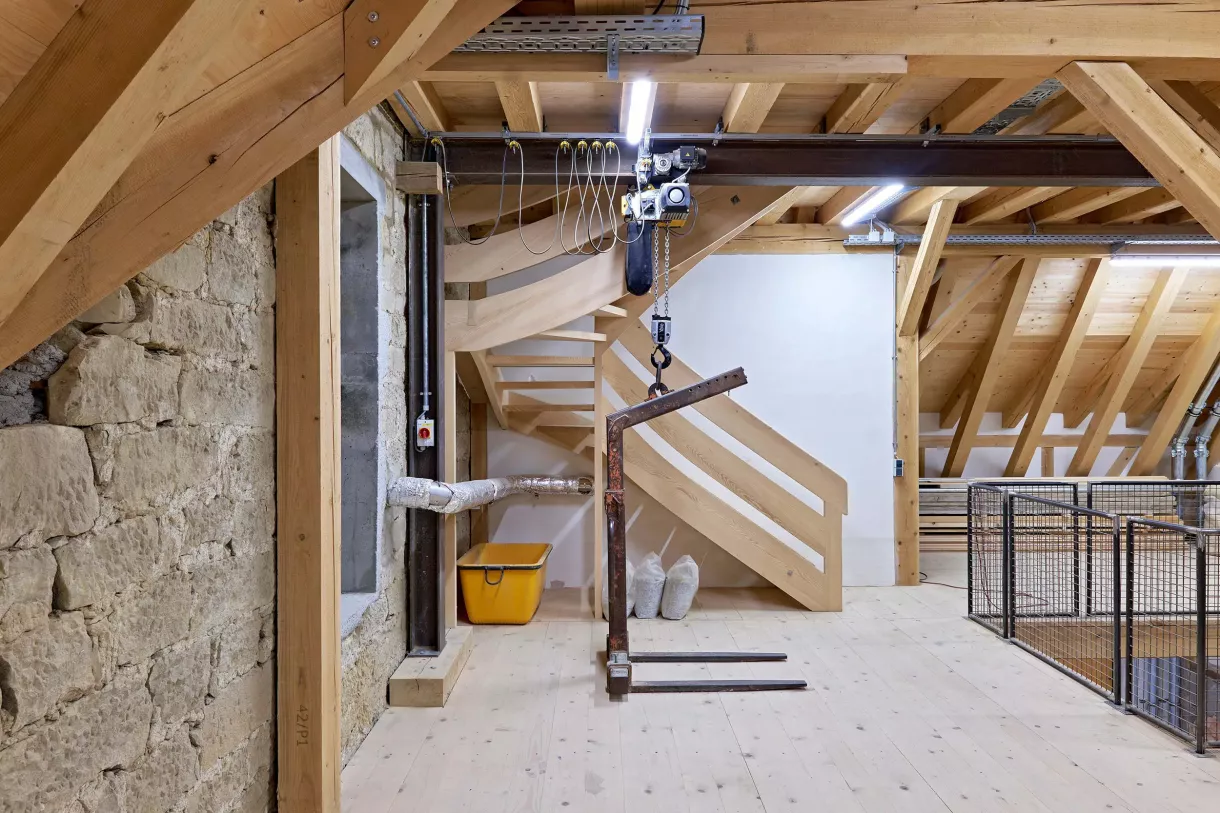 Duffner blockbau holzhaus umbau tuebingen © helmuth scham 21