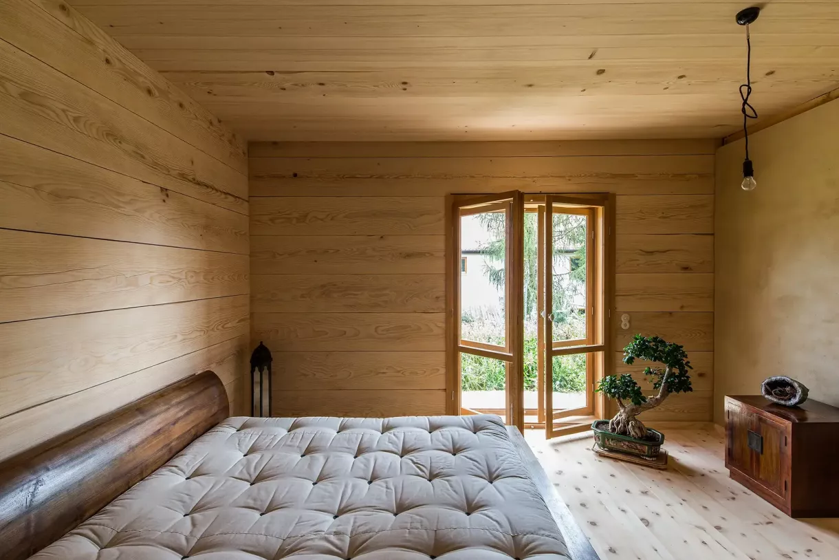 Duffner blockbau holzhaus mit naturkeller bayern © helmuth scham 135