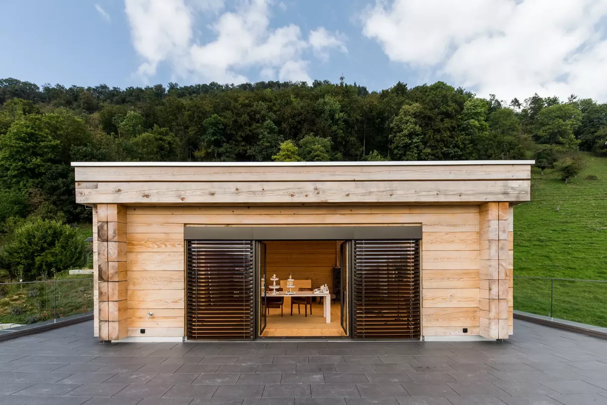 Duffner blockbau holzhaus westschweiz © helmuth scham 15