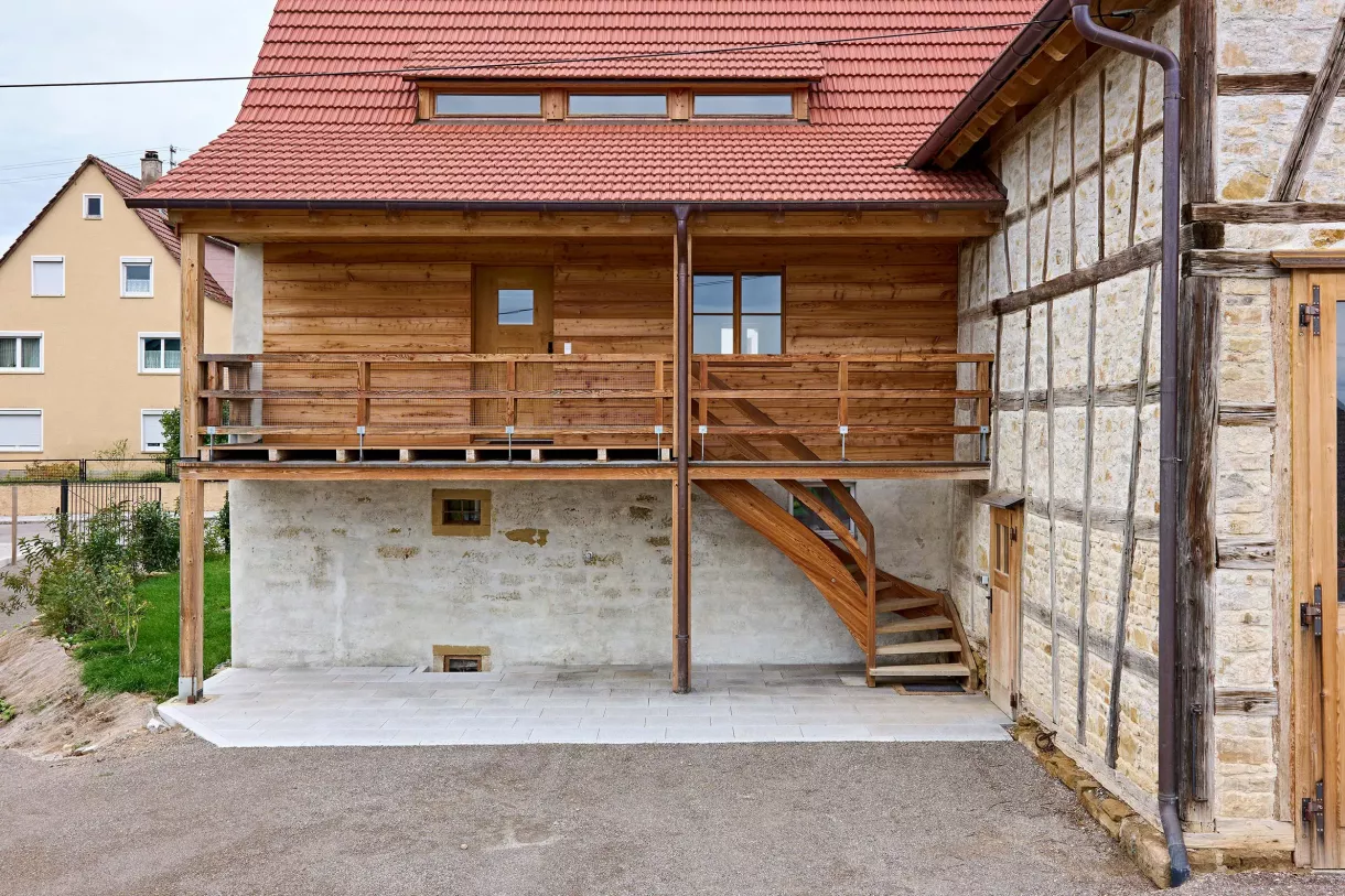 Duffner blockbau holzhaus umbau tuebingen © helmuth scham 04