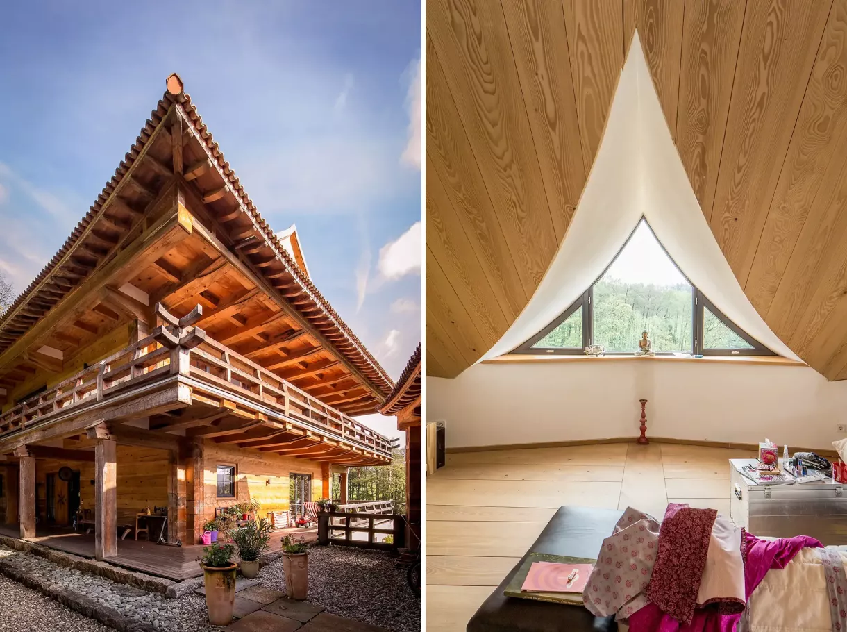 Duffner blockbau holzhaus pagode muenchen © helmuth scham 125